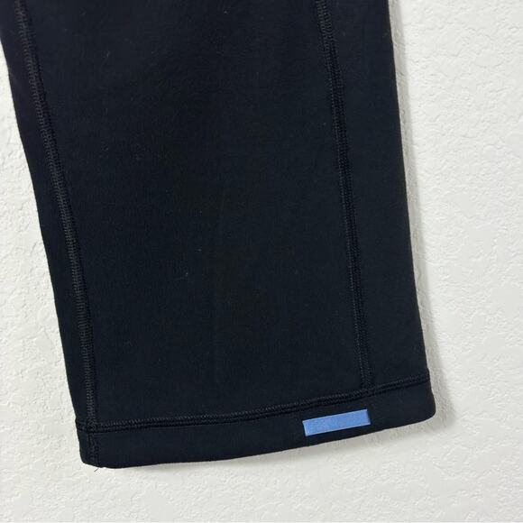 LULULEMON ATHLETICA GROOVE CROP BLUE BLACK WOMEN ATHLETIC LEGGINGS SIZE 4 - Picture 6 of 6